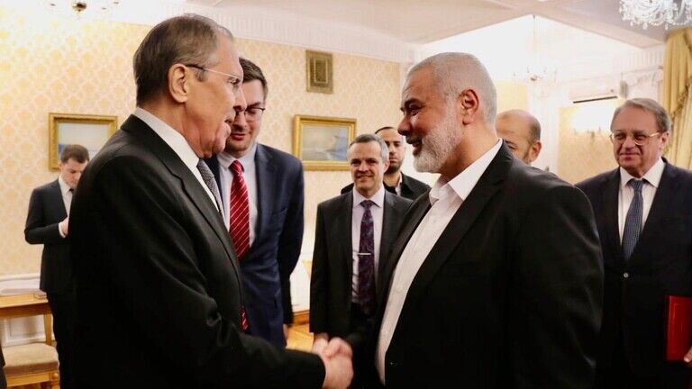  دیدار لاوروف با هیئت حماس به ریاست هنیه