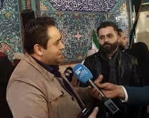 حضور داماد روحانی در حسینیه ارشاد 