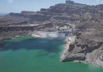 انتشار نخستین تصویر ماهواره‌ای از آبگیری سد کهیر در سیستان و بلوچستان/ عکس