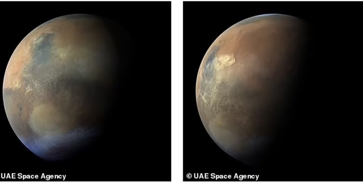 طوفان گرد و غبار در سیاره سرخ+تصویر