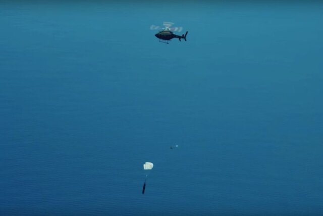  شرکت "راکت لب" انجام می‌دهد بازیابی موشک با هیلکوپتر از دل آسمان